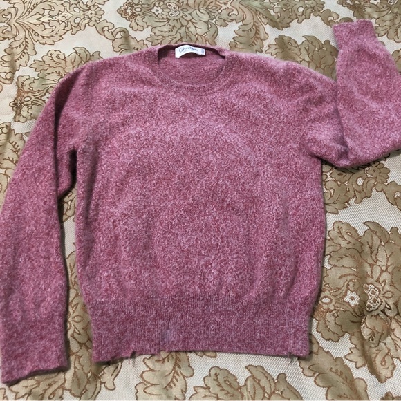 Calvin Klein sweater, long sleeve, crew neck, rose color, Size XS - Picture 5 of 10